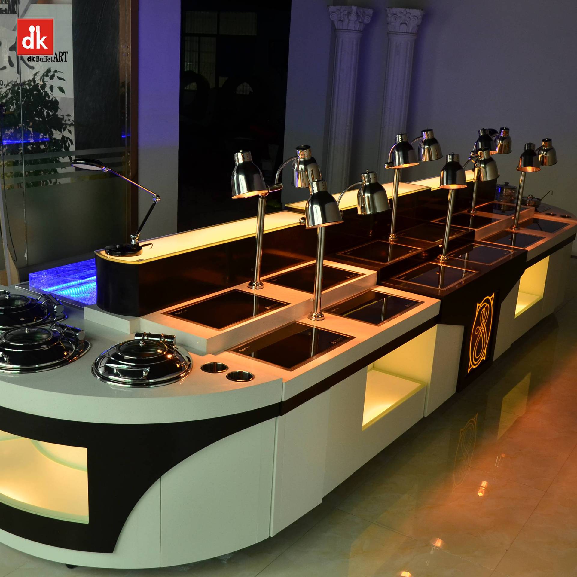 自助餐廳設(shè)備 布菲臺設(shè)計(jì)定制 自助餐臺圖片