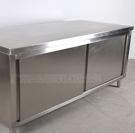 廠家直銷廚房酒店設(shè)備不銹鋼雙通打荷臺(tái)工作臺(tái)家裝建材廚房操做臺(tái)